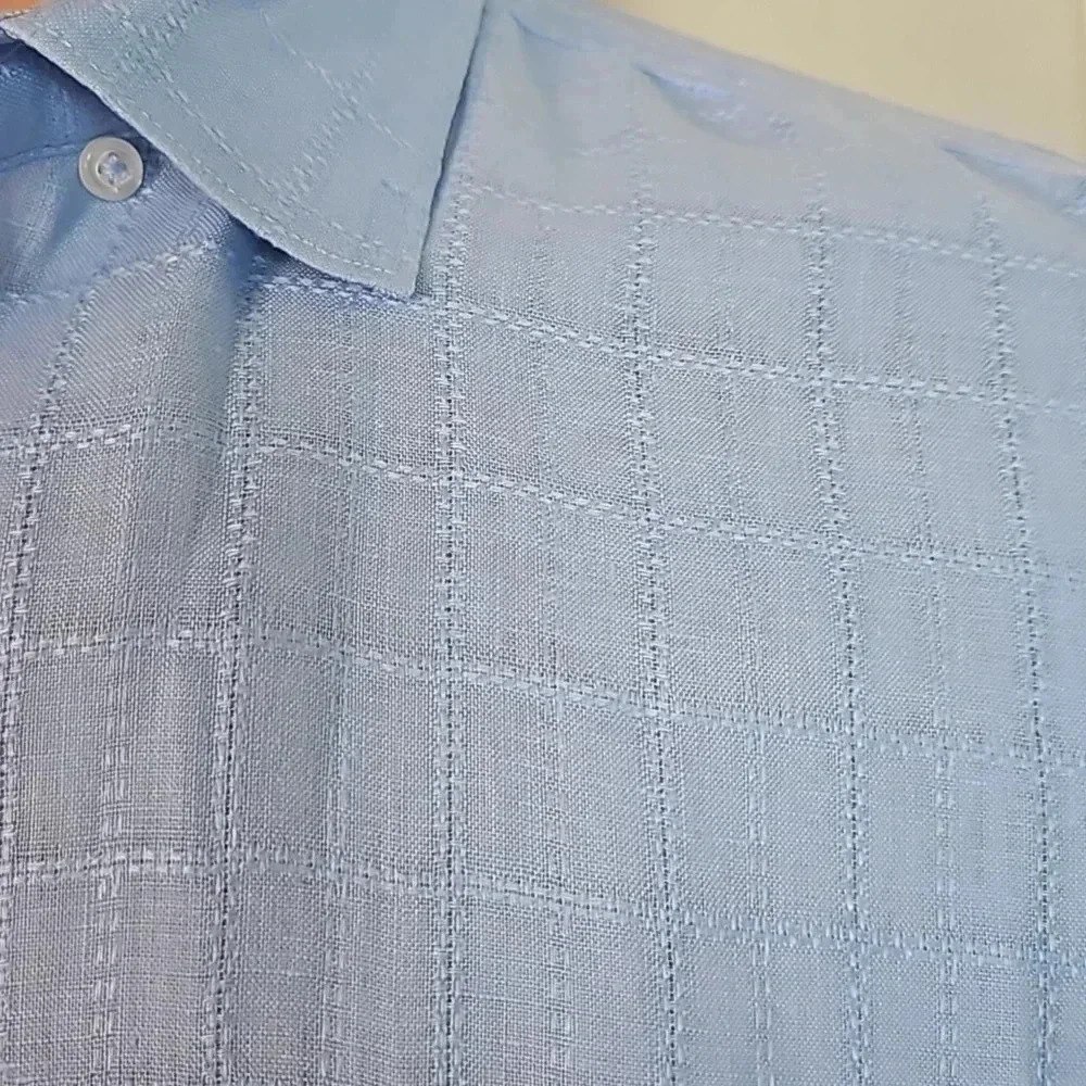 Tommy Bahama Costa Sera Linen Shirt Blue 100% Linen SZ 3XL